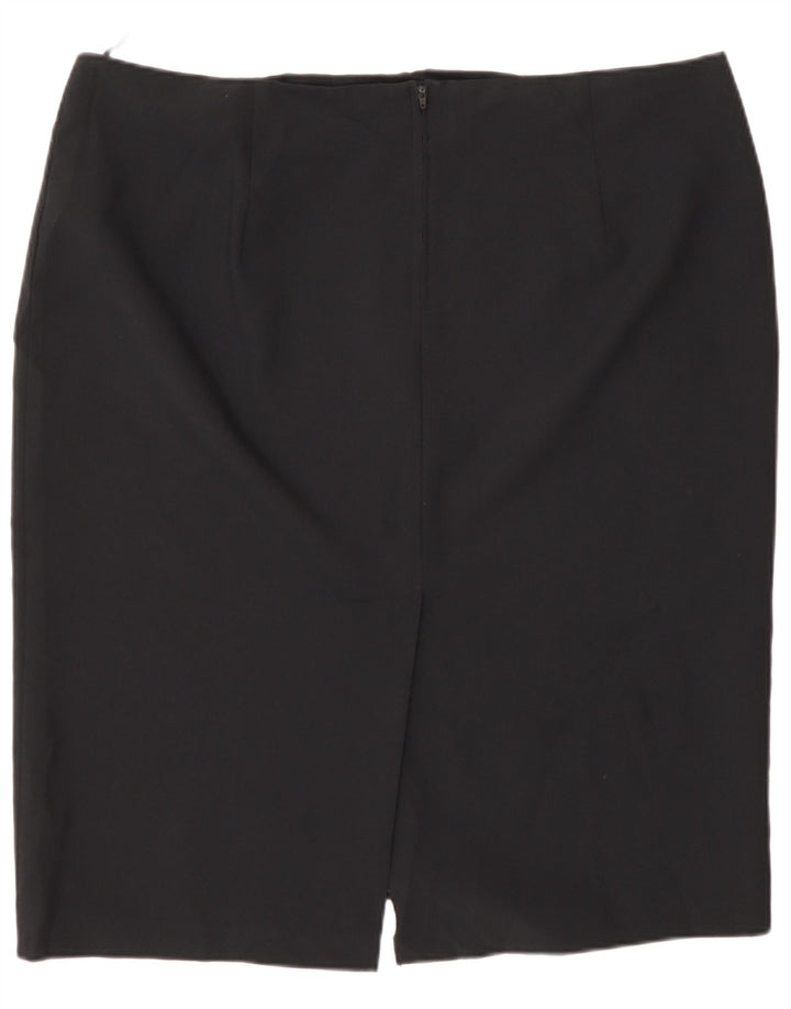Marks & Spencer Jupe crayon femme UK 20 2XL W40 Noir Polyester
