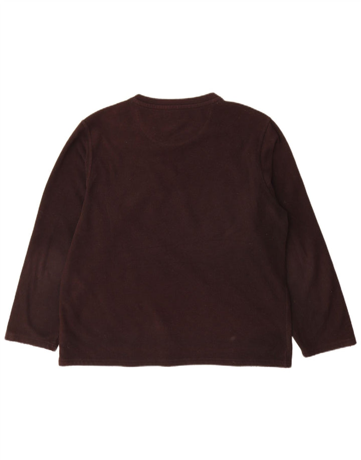 Marks & Spencer Pull polaire bleu Harbour pour homme, grand, marron, polyester