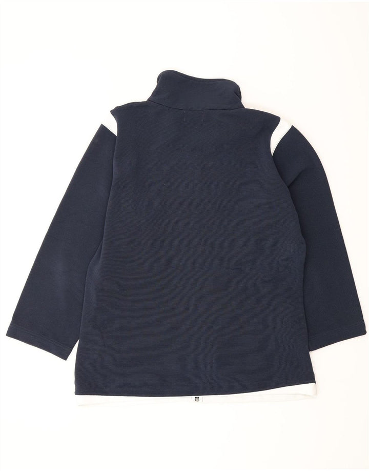 Kappa Veste de survêtement pour femme UK 20 2XL Bleu marine Colorblock Polyester