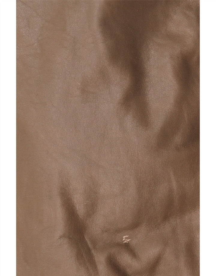 veste en cuir homme vintage IT 50 Grand Marron