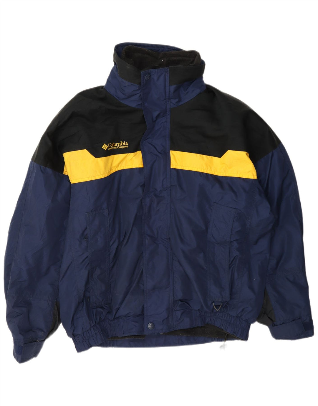 Columbia Veste de ski Bugaboo Graphic pour homme UK 38 Bleu marine moyen Colourblock