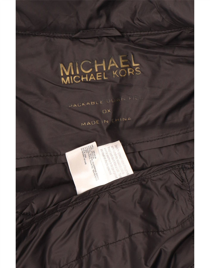 Michael Kors Veste matelassée pour femme UK 18 XL Nylon noir