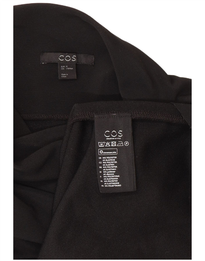 Cos Robe tunique à manches 3/4 pour femme UK 44 Noir moyen Polyester