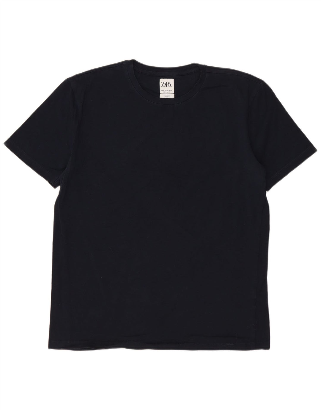 ZARA Homme Slim Fit T-Shirt Top XL Bleu Marine