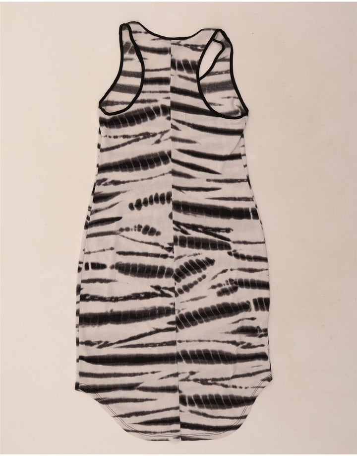 MOSSIMO Robe t-shirt sans manches pour femme UK 42 Blanc moyen Tie Dye