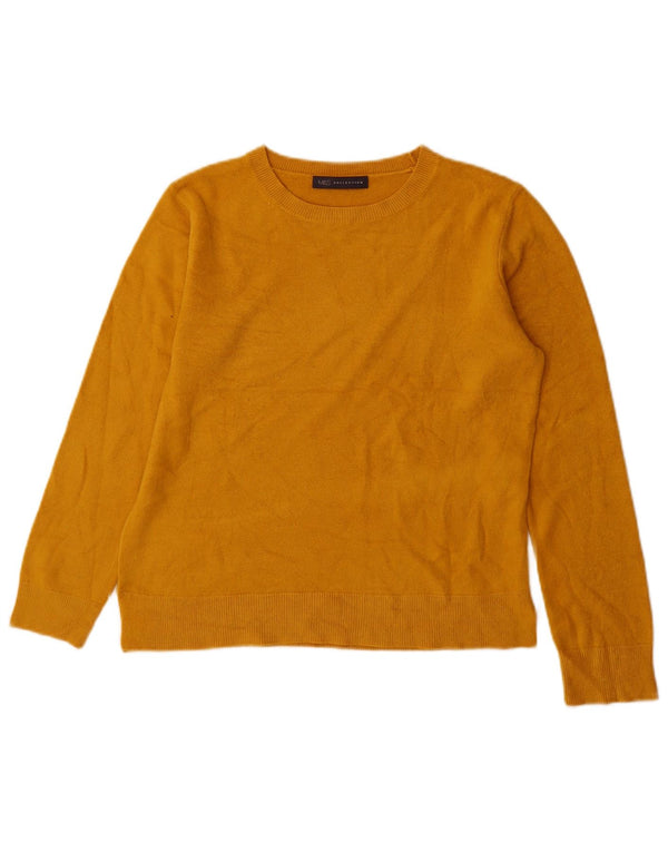 Marks & Spencer Pull col bateau pour femme UK 10 Petit Acrylique Jaune