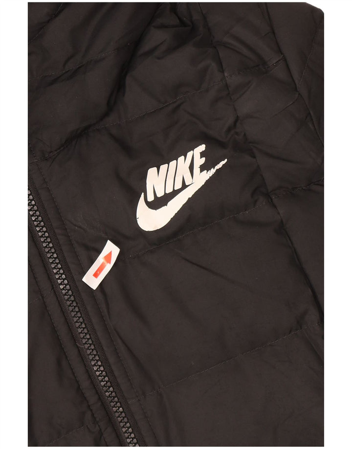 Nike Veste matelassée à capuche pour femme UK 12 Gris moyen