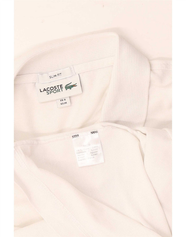 Lacoste Polo Slim Fit pour homme Taille 4 en coton blanc moyen