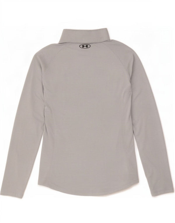 Under Armour Heat Gear Haut ample à manches longues et col zippé pour homme Gris Taille S