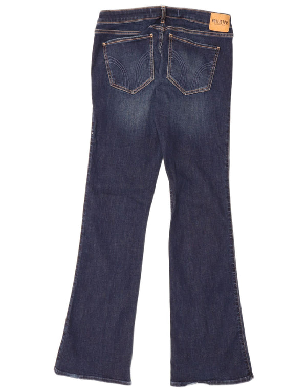 Hollister Jean bootcut taille basse pour femme US 12 Large W30 L33 Bleu marine