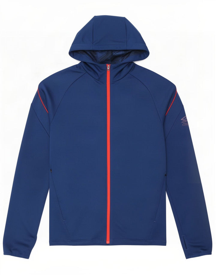 Umbro Veste de survêtement à capuche pour homme Petit Bleu marine Polyester