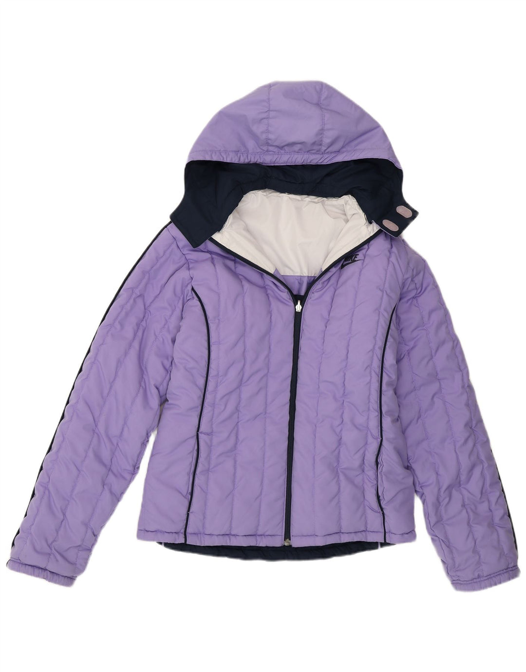 Nike Veste rembourrée à capuche pour fille 13-14 ans XL Violet Colorblock Polyester