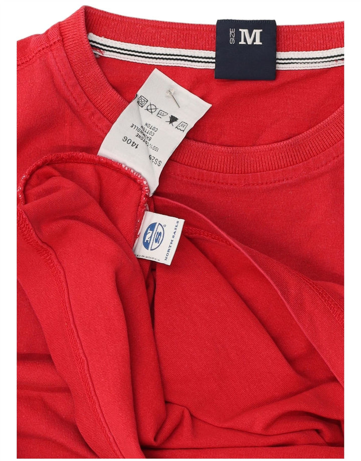 North Sails T-Shirt Graphique Homme Rouge Moyen Coton