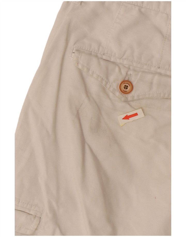 Massimo Dutti Short cargo pour homme EU 42 Large W32 Blanc