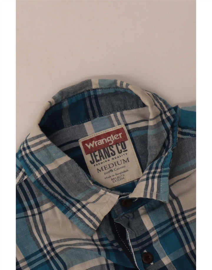 Wrangler Chemise Homme Bleu Moyen Carreaux