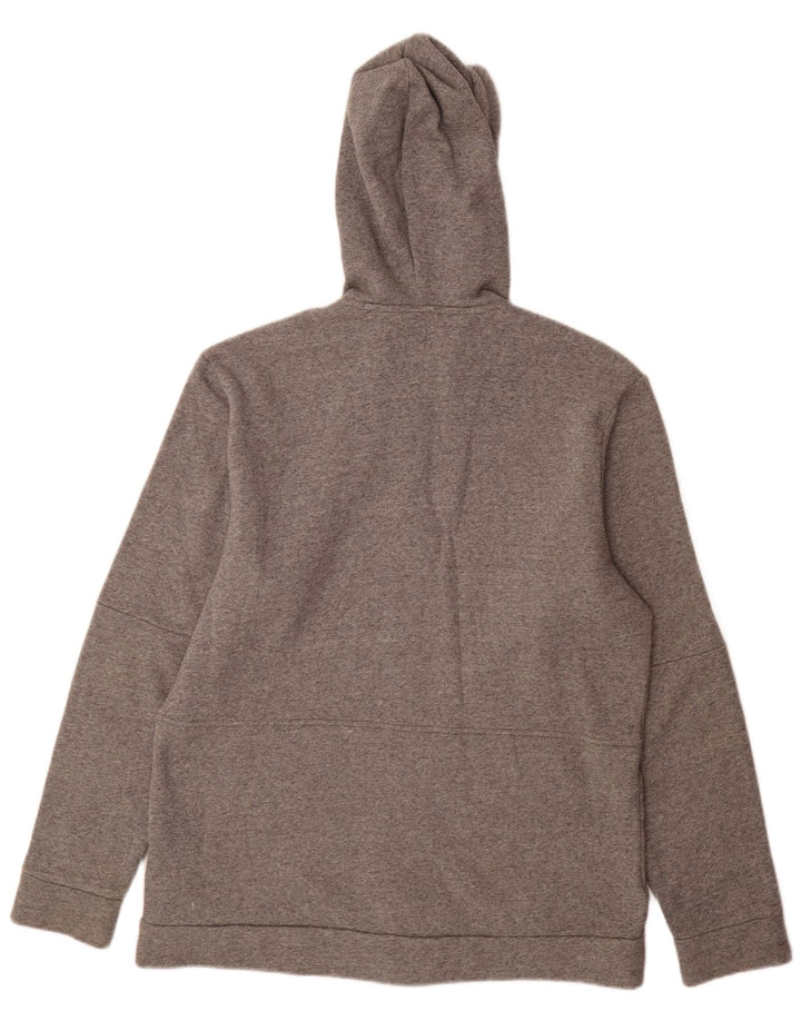 Adidas Pull à capuche zippé pour homme Grand coton gris