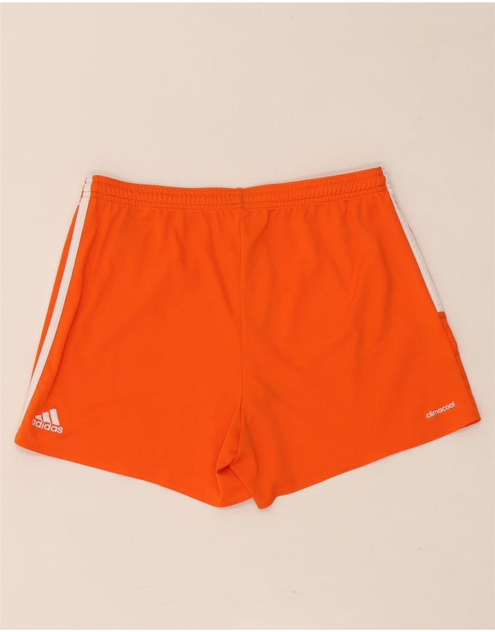 Adidas Short de sport Climacool pour femme UK 12/14 Orange moyen Polyester