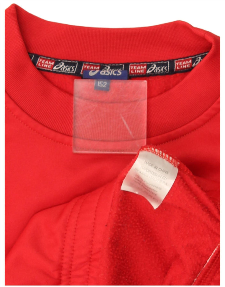 Asics Sweat-shirt Graphic Garçon 11-12 ans Rouge Polyester