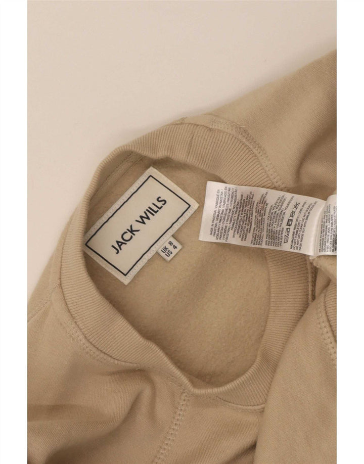 Jack Wills Sweatshirt Femme Oversized UK 8 Petit Beige Coton