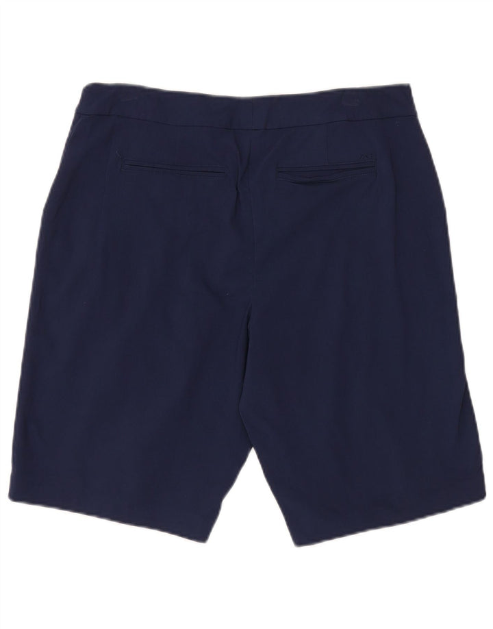 Izod Short Chino Femme US 12 Large W34 Rayonne Bleu Marine
