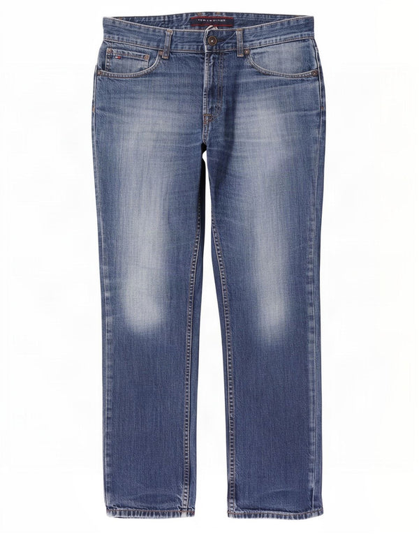 Tommy Hilfiger Jean droit homme W33 L32 bleu coton