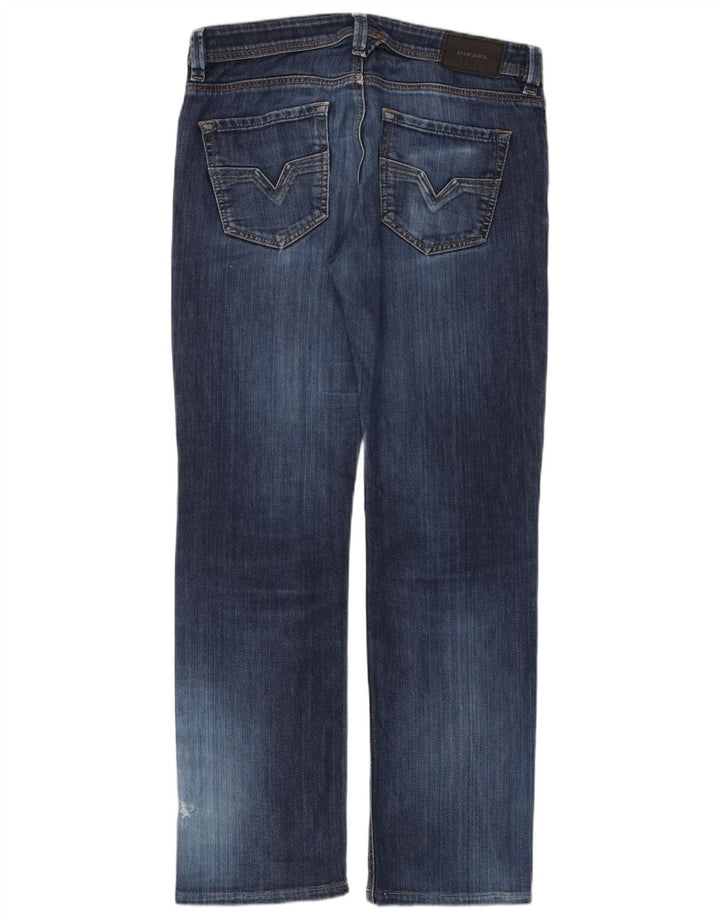 DIESEL Jean droit vieilli D-Strukt pour homme W32 L31 bleu coton