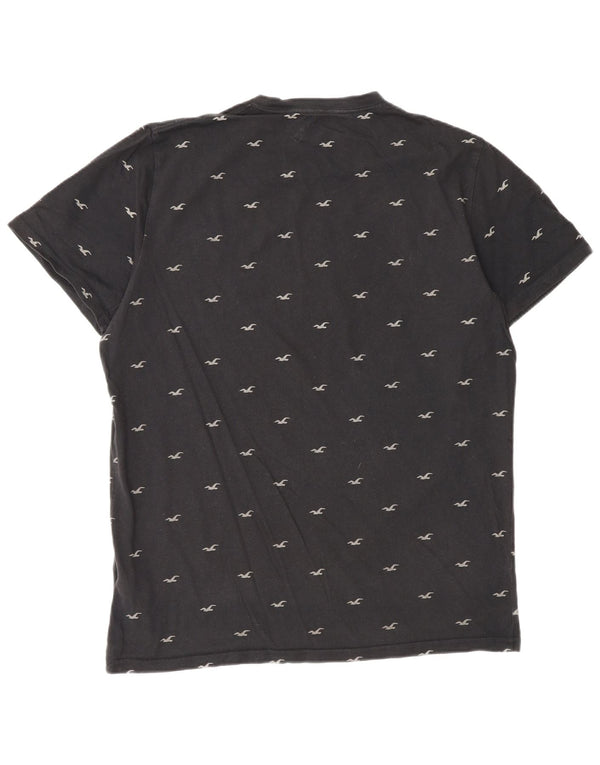 Hollister T-shirt graphique pour hommes, grand, noir, coton