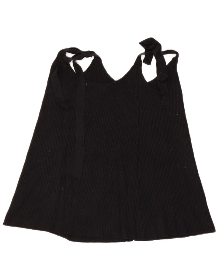 Zara Femme Cami Top UK 12 Moyen Noir