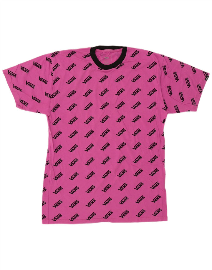 Vans Haut T-Shirt Graphique Premium Homme Rose Moyen Coton