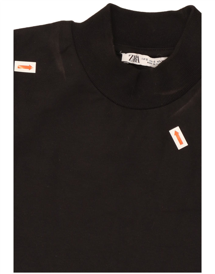 Zara Homme Sweatshirt Jumper Petit Coton Noir