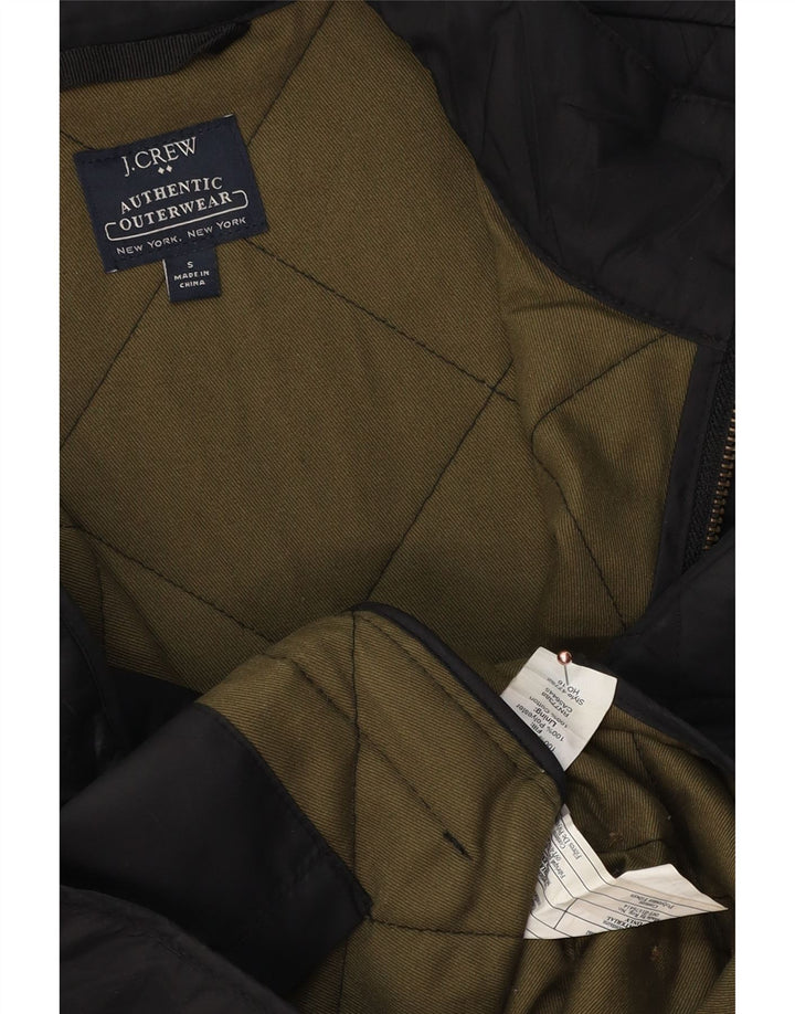 J. CREW Gilet matelassé pour homme UK 36 Small Noir Polyester