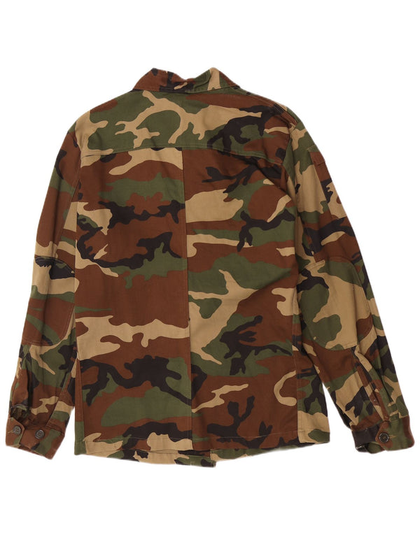veste militaire homme vintage EU 50 Grande armée de coton camouflage kaki