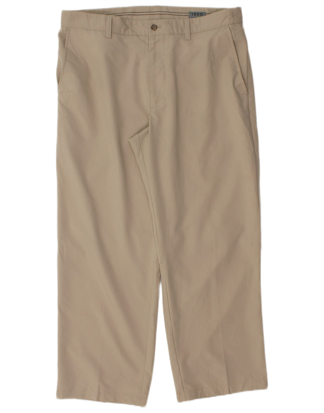 Izod Pantalon Chino Droit Homme W36 L28 Beige Polyester