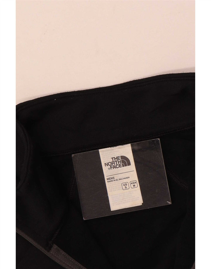 The North Face Haut à manches longues et col zippé pour homme, coupe régulière, noir moyen
