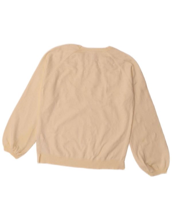 Zara Pull Col Bateau Fille 11-12 ans Blanc Cassé Coton À Pois