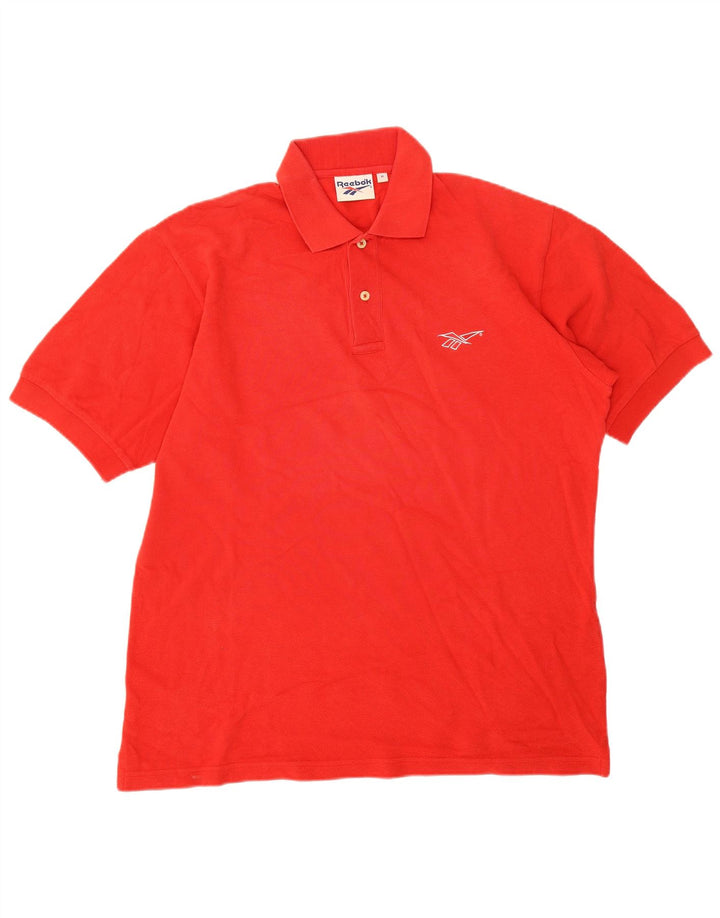 Reebok Polo Homme Rouge Moyen Coton