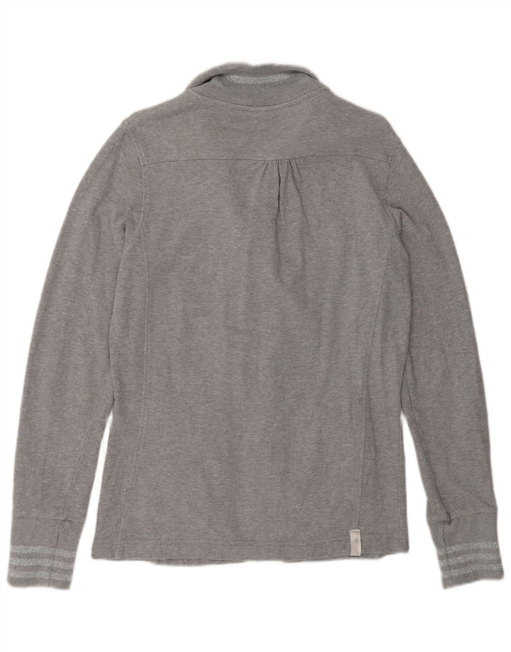 Adidas Veste de survêtement pour femme UK 16 Large Gris Coton