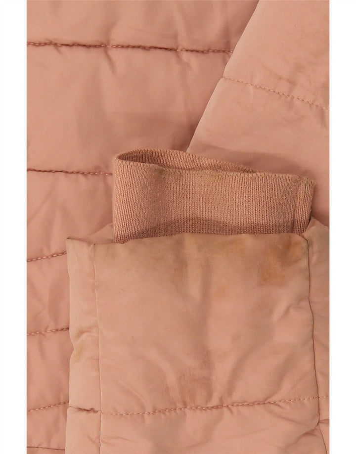 Zara Veste matelassée pour femme UK 12 Polyester rose moyen