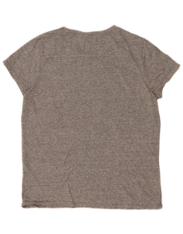 Levi's T-Shirt Graphique Femme UK 12 Gris Moyen