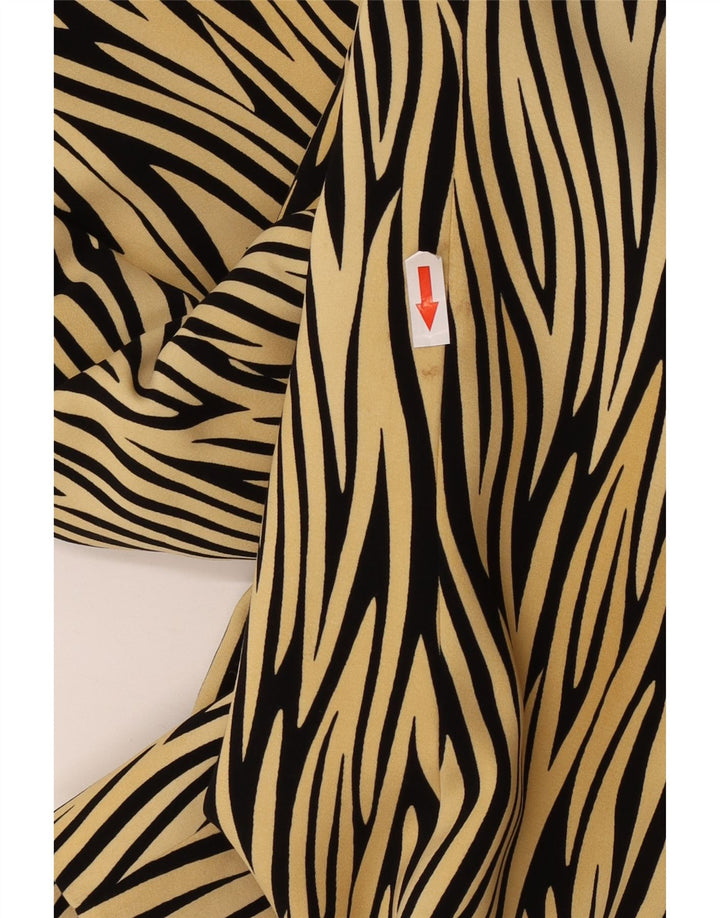 Basler Veste blazer à 1 bouton pour femme UK 44, jaune moyen, imprimé animal