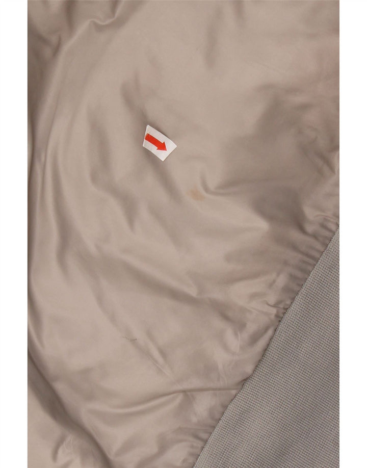 Nike Veste matelassée à capuche pour homme UK 36 Petit Gris Colorblock Polyester