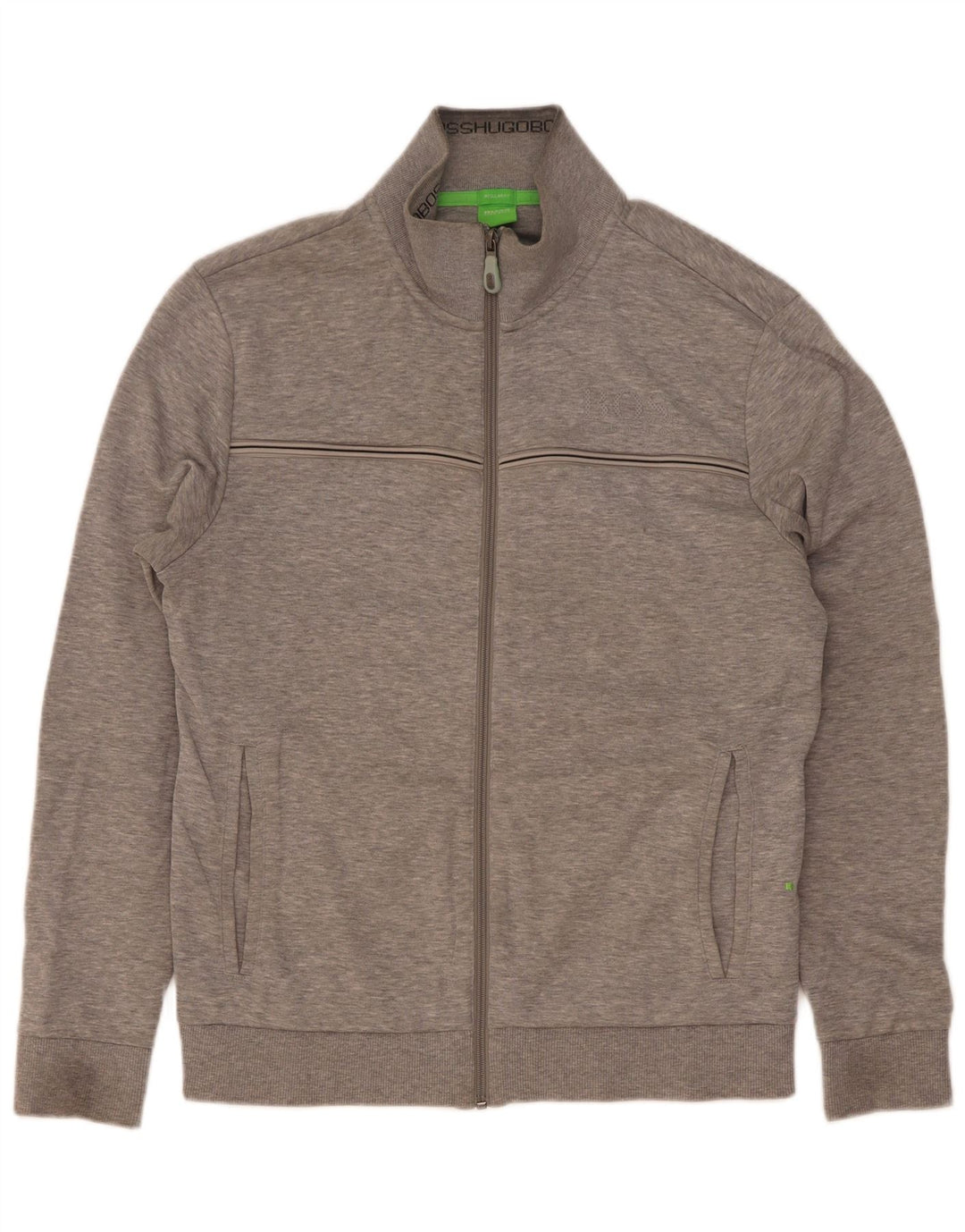 HUGO BOSS Homme Survêtement Top Veste Petit Gris Rayé Coton