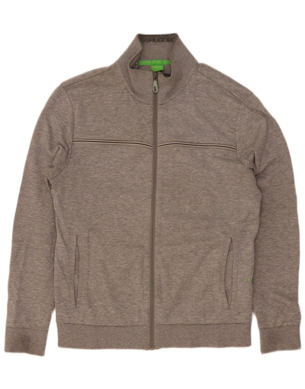 HUGO BOSS Homme Survêtement Top Veste Petit Gris Rayé Coton
