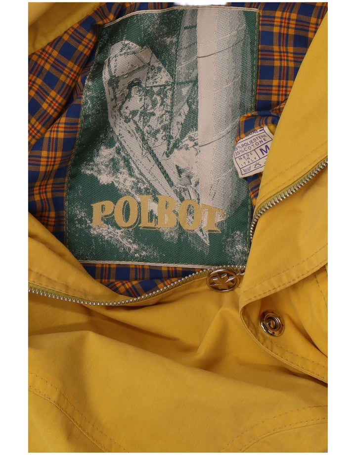 Polbot Veste de pluie à capuche pour homme UK 38 Jaune moyen Polyester