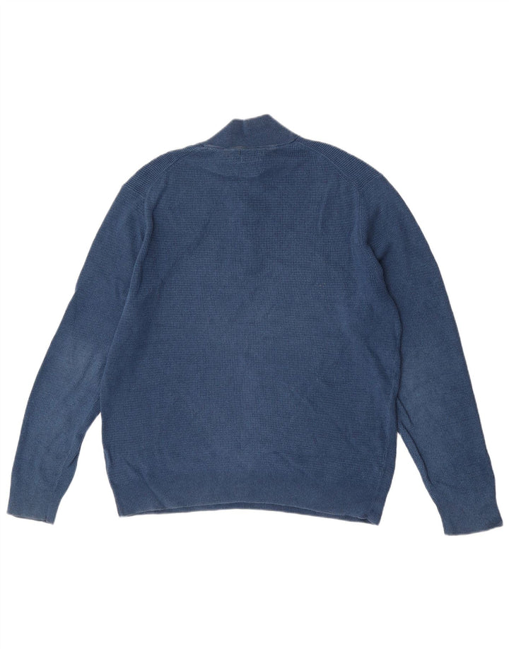 Massimo Dutti Pull col zippé pour homme XL Bleu