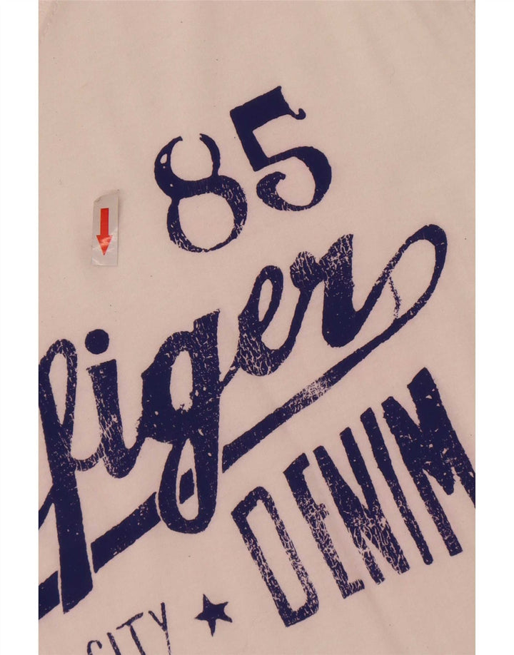 Tommy Hilfiger T-shirt graphique pour homme 2XL Blanc