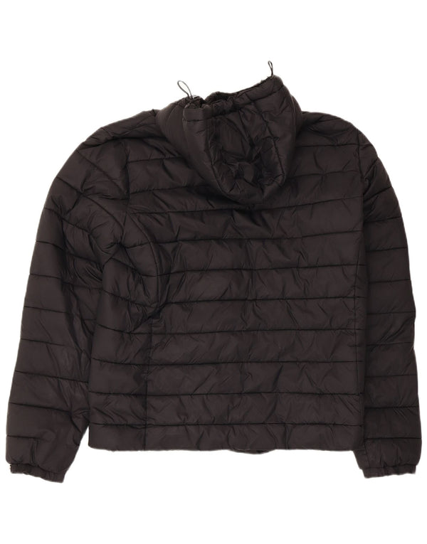 Superdry Veste matelassée à capuche pour hommes UK 40 Large Nylon noir