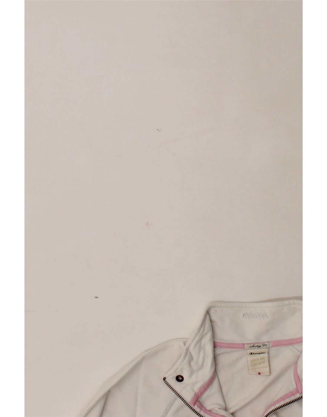CHAMPION Womens Heritage Fit Tracksuit Top Jacket UK 14 Medium White Vintage Champion and Second-Hand Champion from Messina Hembry 