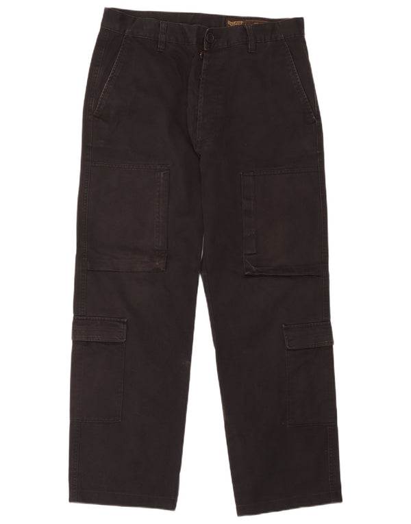 Gas Pantalon Cargo Droit Homme W36 L29 Coton Noir
