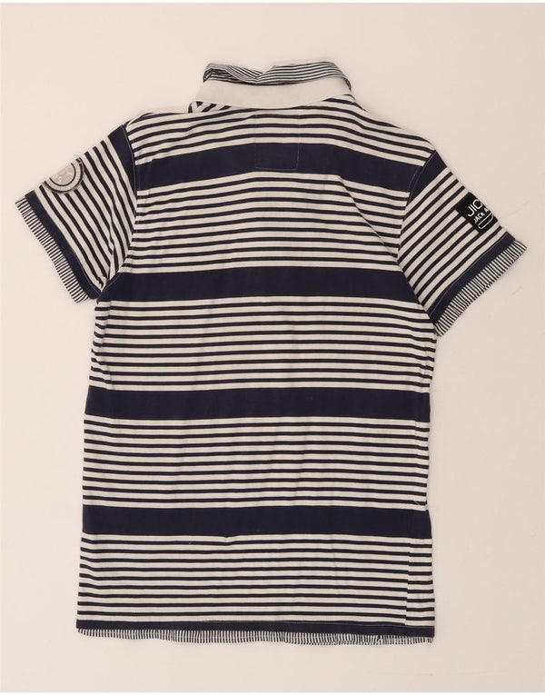 Jack & Jones Polo Homme Large Bleu Marine Rayé